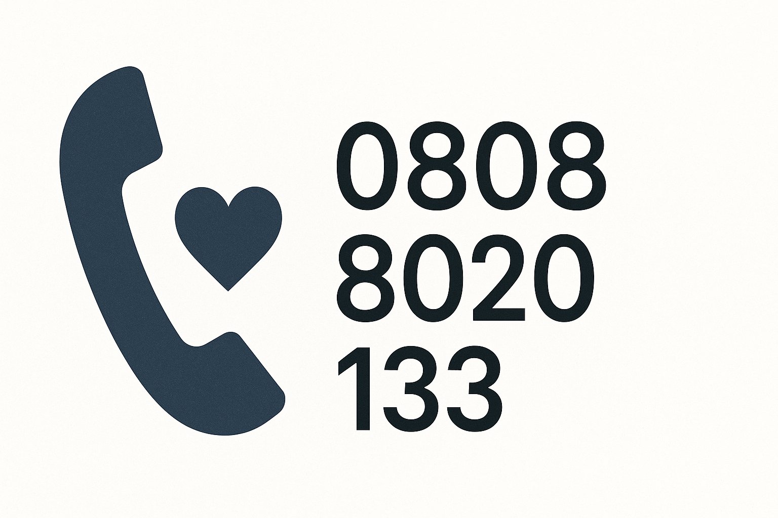 Illustration for getting support, helplines, clinics, family, money